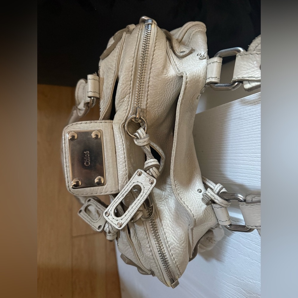 Chloe Cream Leather Paddington Handbag - Picture 4 of 11
